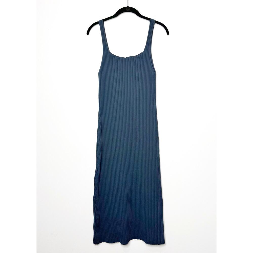 MM Lafleur Vincent Dress Medium Ribbed Jardigan Knit Midi Square Neck - Picture 5 of 10